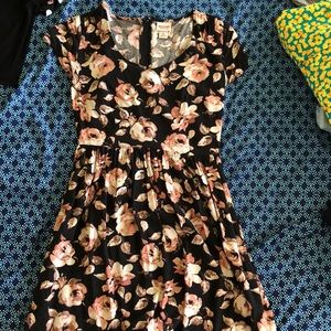 Black and pink dress